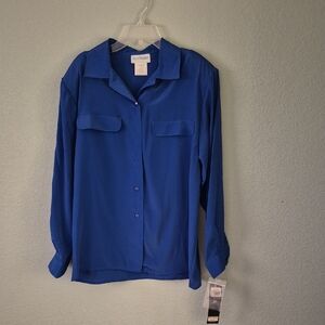 Vibrant Blue Long Sleeve Shirt